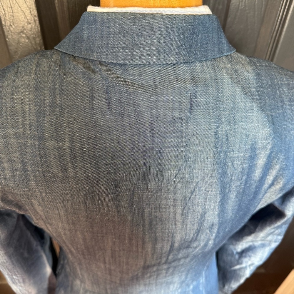 Classic Single-Button Navy Blue Blazer - Picture 11 of 16